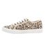 Womens/ladies Onlnicola Trainers Cream Leopard Only-3