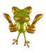 Patère Murale 3 Crochets Grenouille 50cm Vert-1