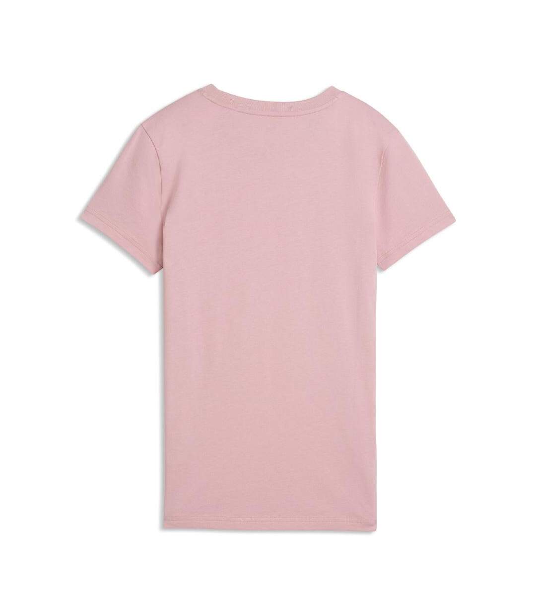 T-Shirt rose pâle femme puma centered-2