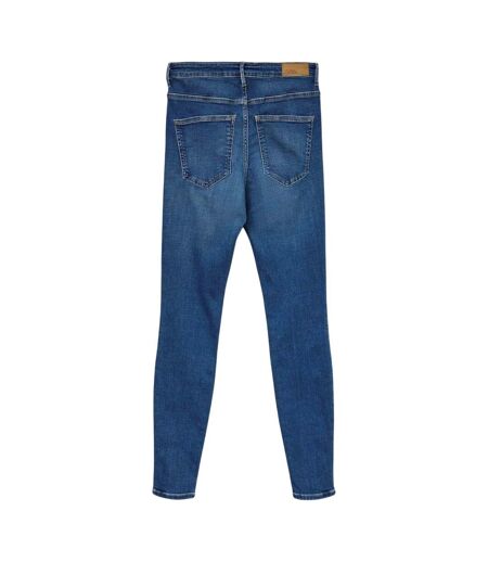 Womens/ladies 5 Pockets Skinny Jeans Blue Denim Vero Moda
