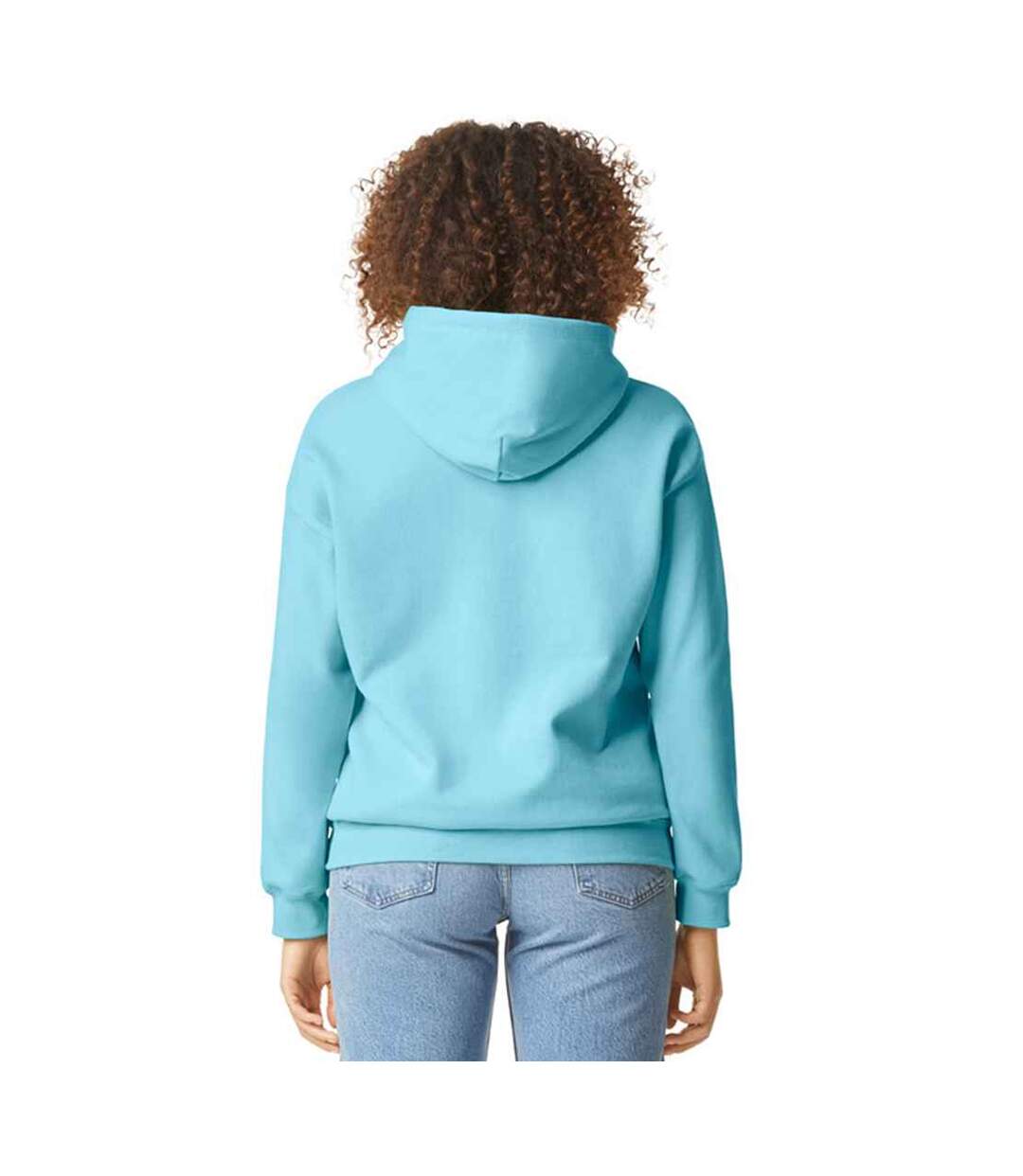 Unisex Adult Softstyle Hoodie Sky Blue Gildan-3