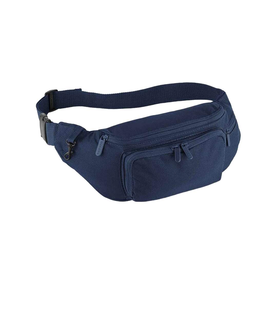 Plain Waist Bag One Size French Navy Quadra-1