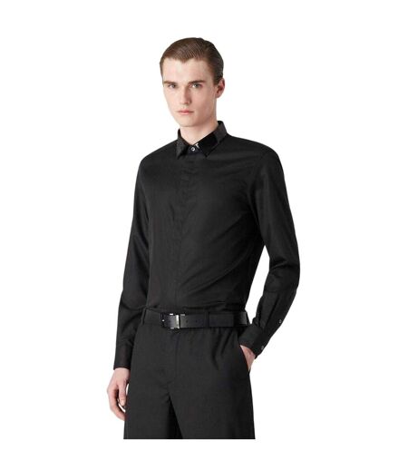 Mens Long-sleeved Shirt Black Emporio Armani EA7