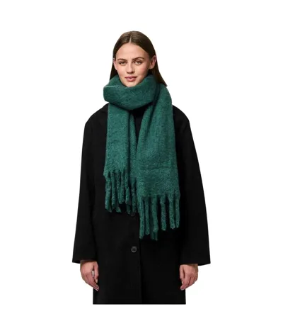 Écharpe Motif/style Frange Femme Taille Unique Vert Randonnée Pieces