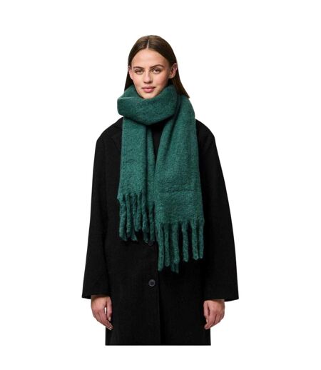 Écharpe Motif/style Frange Femme Taille Unique Vert Randonnée Pieces