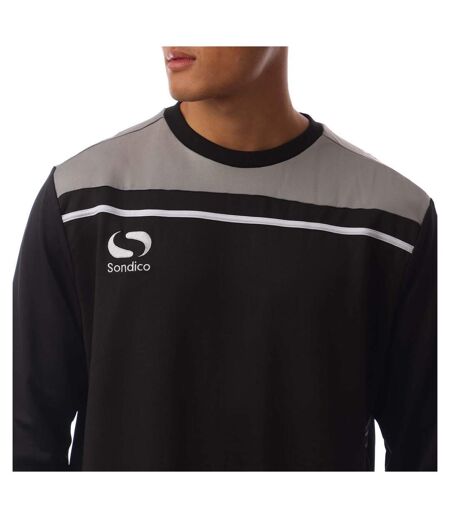 Sweat Manches Longues Motif/style À Rayures Precision Homme Noir Anthracite Sondico
