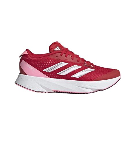 Womens/ladies Adizero Running Trainers Red White Adidas