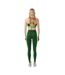 Womens/ladies Colour Block Leggings Green Lacoste-1