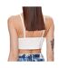 Top Blanc Femme Calvin Klein Jeans Waffle Halter - L