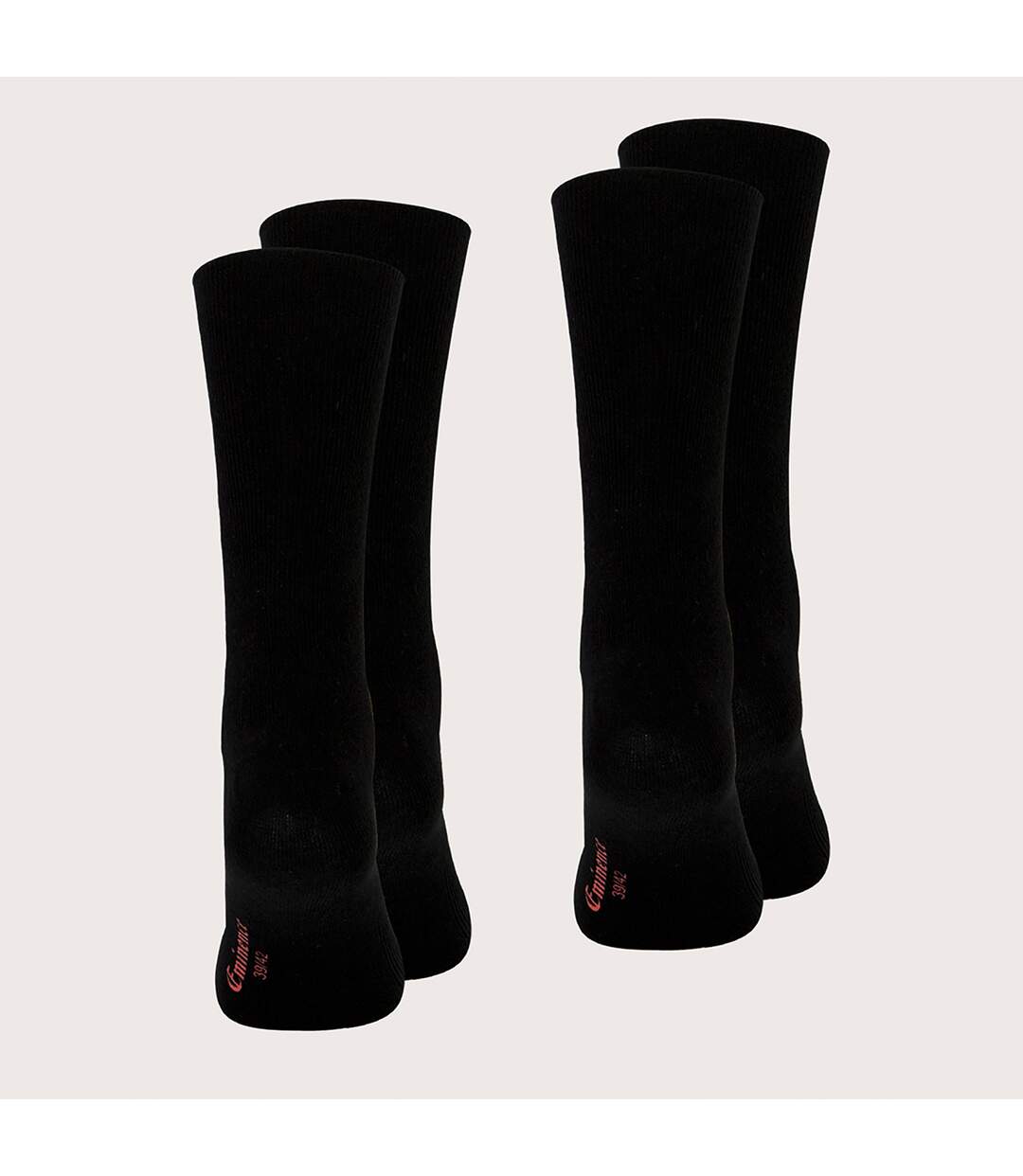 Lot de 2 paires de chaussettes mi- hautes homme Coton Peigné Eminence-2