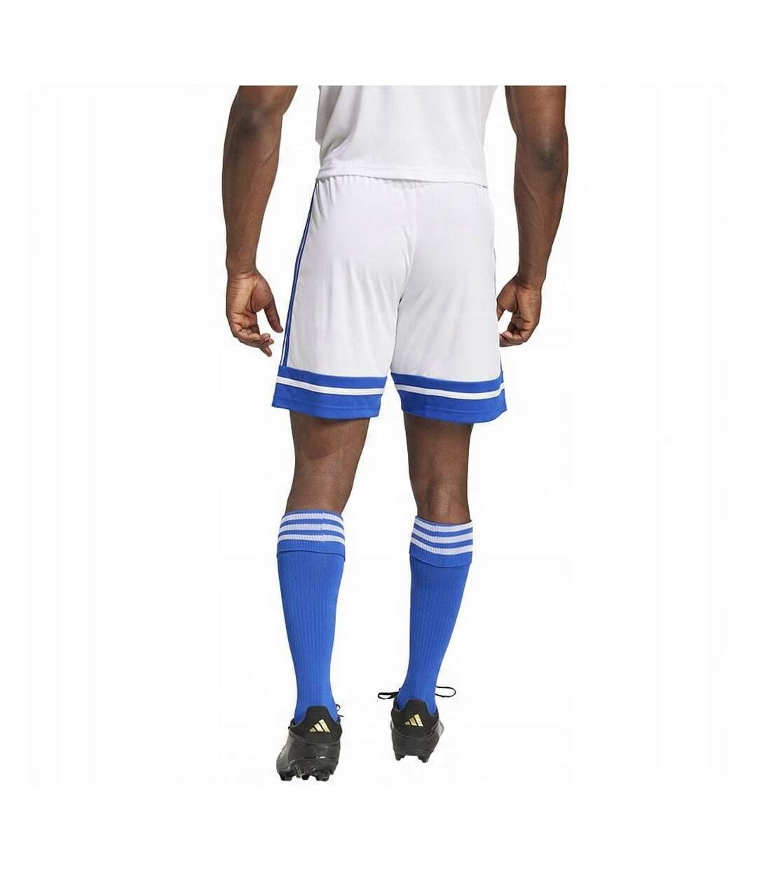 Short Squadra Homme Blanc Bleu Adidas-3