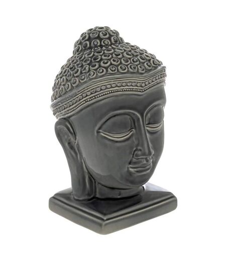 Tête Bouddha Déco en Céramique Yola 22cm Gris
