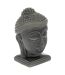 Tête Bouddha Déco en Céramique Yola 22cm Gris-1