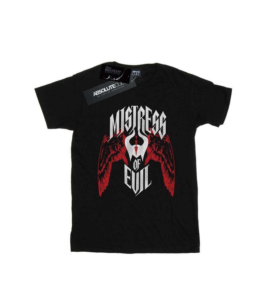 Disney Femme/Ladies Maleficent Mistress Of Evil Wings Coton Boyfriend T-Shirt (Noir) - UTBI35459-1