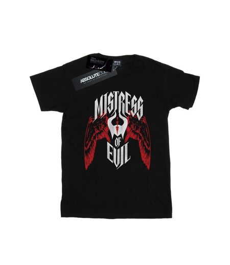 Disney Femme/Ladies Maleficent Mistress Of Evil Wings Coton Boyfriend T-Shirt (Noir) - UTBI35459