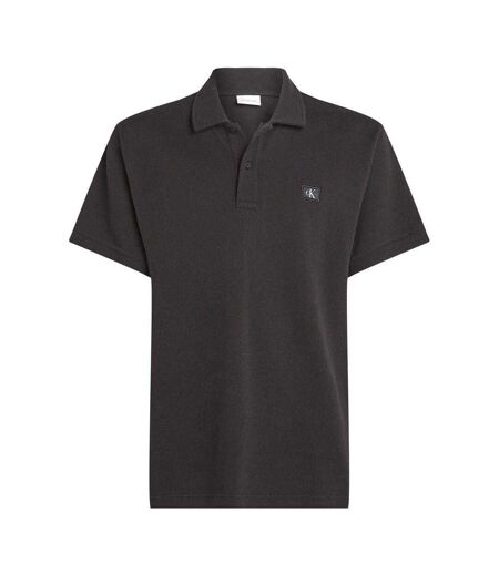 Mens Regular Short-sleeved Polo Shirt Black Calvin Klein