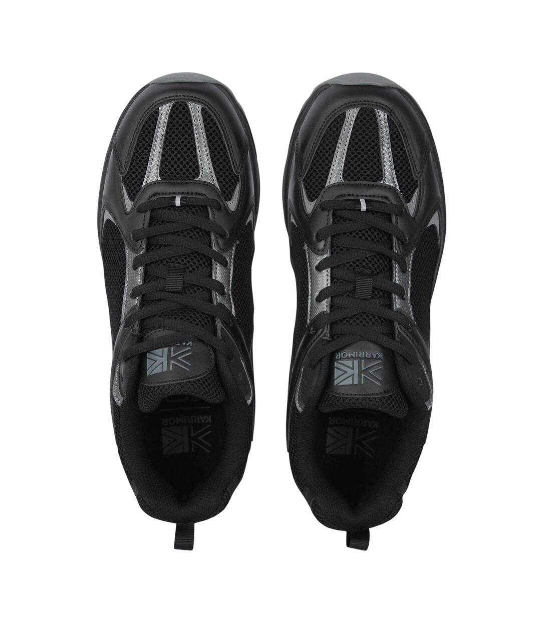 Mens Lace Up Trainers Black Karrimor-3
