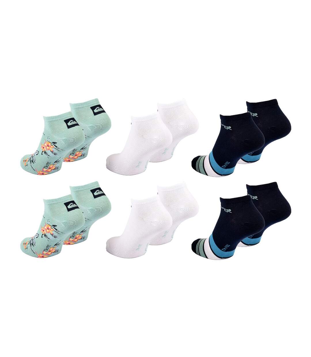 Chaussettes QUIKSILVER SNEAKER - Pack de 6-3