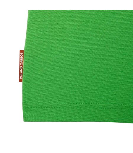 Mens Roland Garros Edition Striped Ultra Dry Slim Short-sleeved Tennis Polo Shirt Green Lacoste