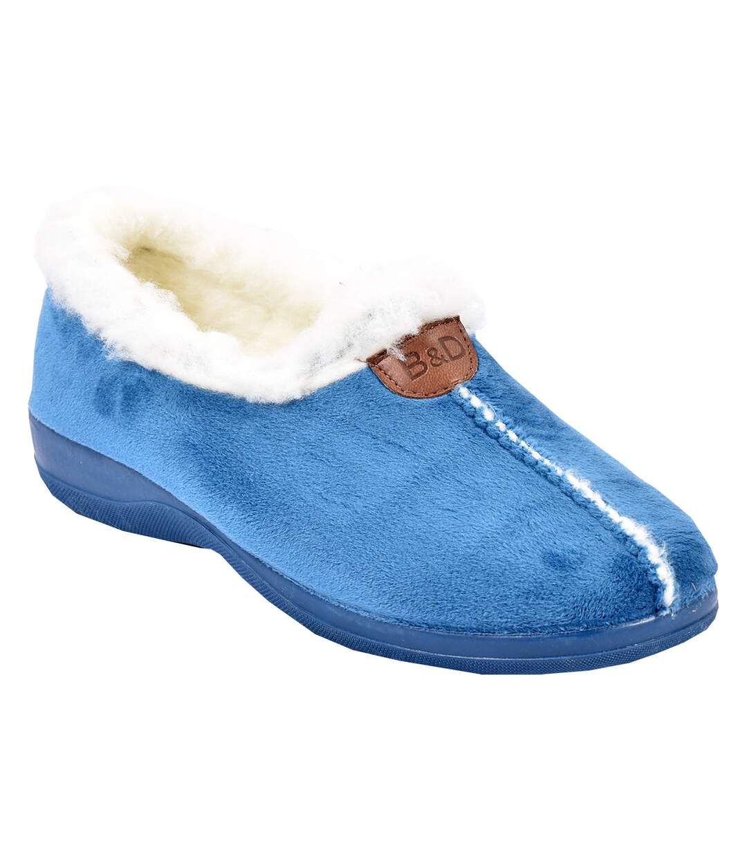 CHARENTAISE Femme Pantoufle PREMIUM 3635 SUAPEL BLEU-1