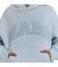 Sweat À Capuche Universitaire Motif/style Logo Femme Bleu Clair Mars-4