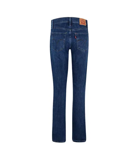 Womens/ladies Mid Rise Shaping Skinny Jeans Lapis Blue Levis