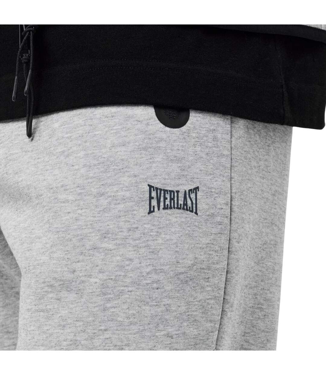 Mens Athletic Jogging Bottoms Grey Marl Everlast-4