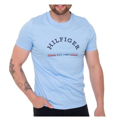 T-shirt Bleu Ciel Homme Tommy Hilfiger Chest - L