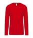 T-shirt manches longues col V - K358 - rouge - homme