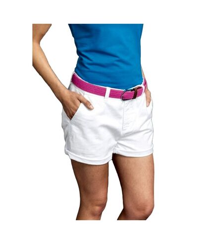 Asquith & Fox Womens/Ladies Classic Fit Shorts (White) - UTRW4812