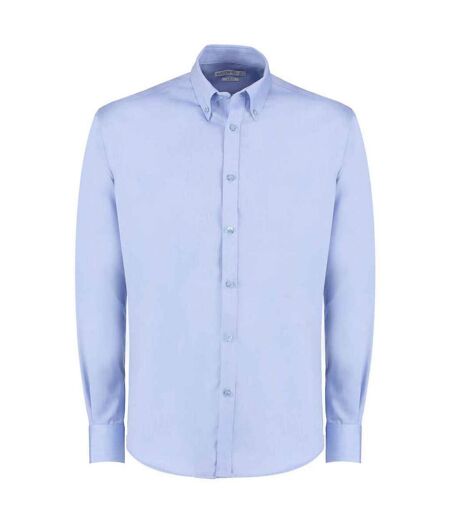 Chemise À Manches Longues Homme Bleu Clair Kustom Kit