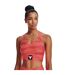 Womens/ladies Project Rock Sports Bra Orange White Under Armour-1