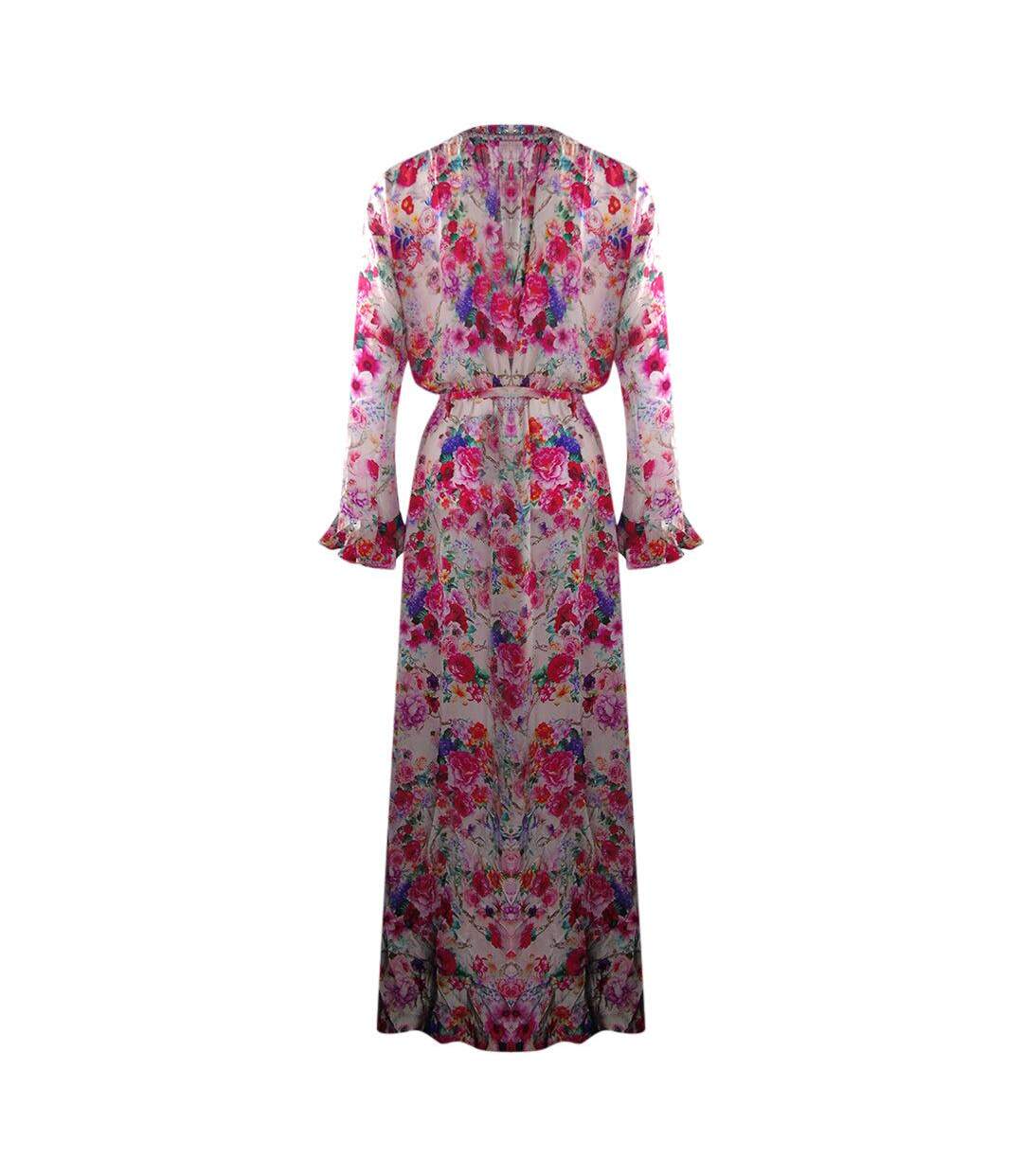 Womens/ladies Rosetto Gardenia Silk Robe Multicoloured Inoa-2