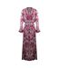 Womens/ladies Rosetto Gardenia Silk Robe Multicoloured Inoa-2