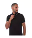 Mens Eagle Jacquard Polo Shirt Black Emporio Armani-4