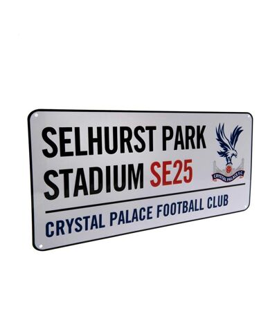 Crystal Palace FC Official Street Sign (White) (One Size) - UTTA1054