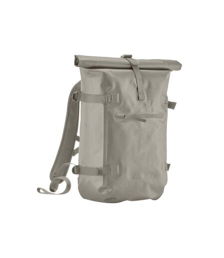 Roll Top Waterproof Backpack One Size Natural Stone Quadra