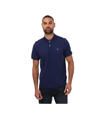 Polo homme bleu marine Gant