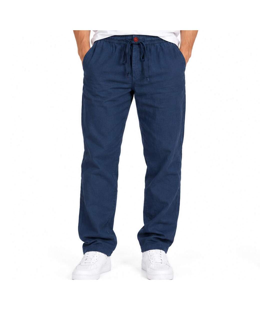 Pantalon fluide bleu homme rms26 lin-1