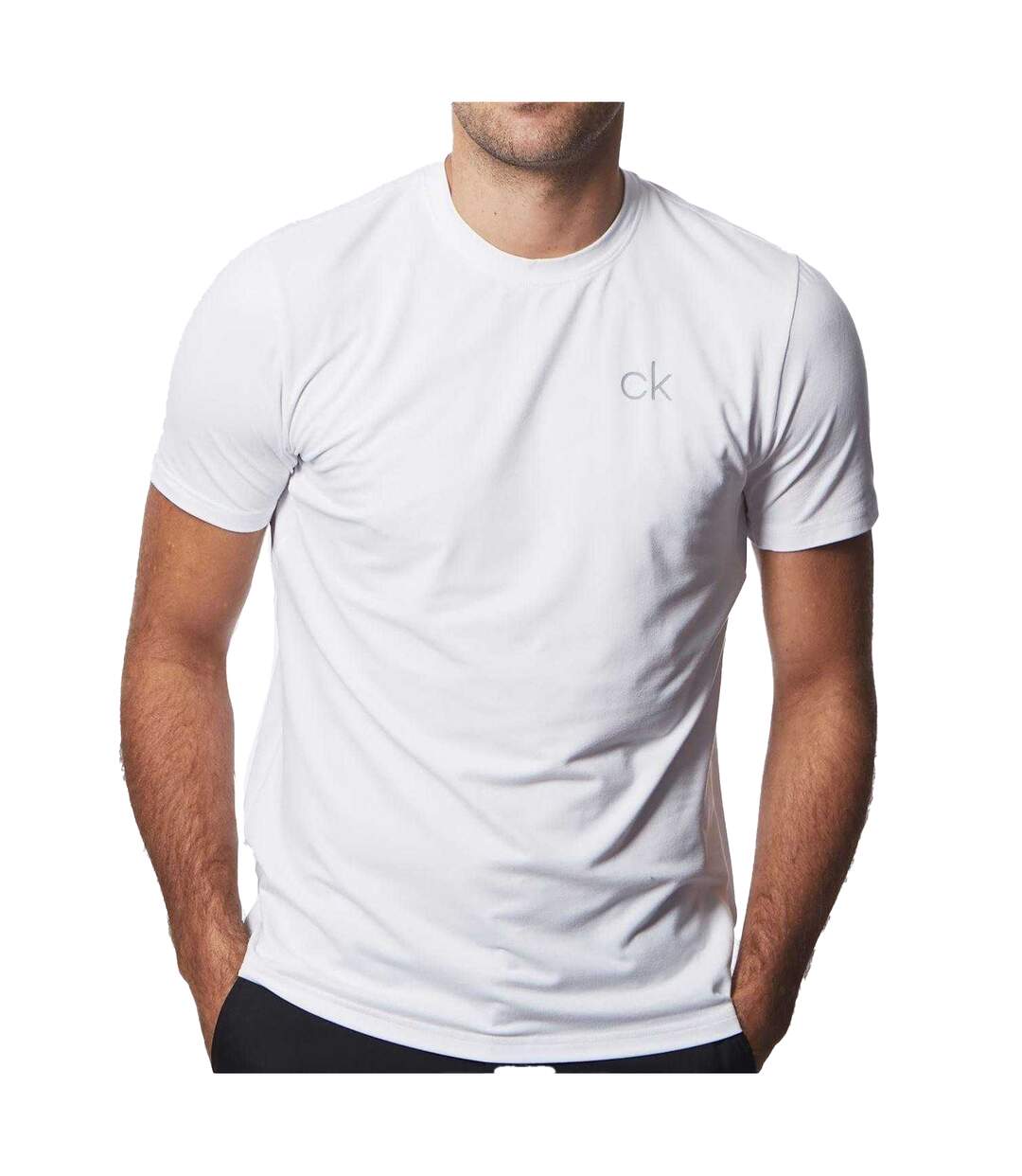 Mens Newport Golf T-shirt White Calvin Klein-2