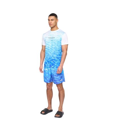Mens Henpool T-shirt Blue Henleys