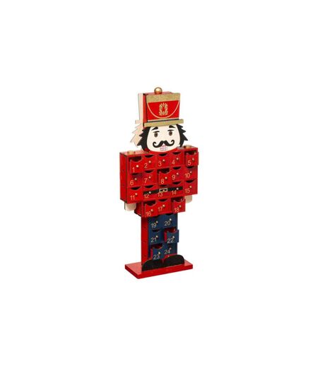 Calendrier de l'Avent Casse Noisette La Piste 47cm Rouge