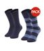Chaussettes Motif/style Détail Contrasté Homme Bleu Marine Foncé Bleu Tommy Hilfiger-1