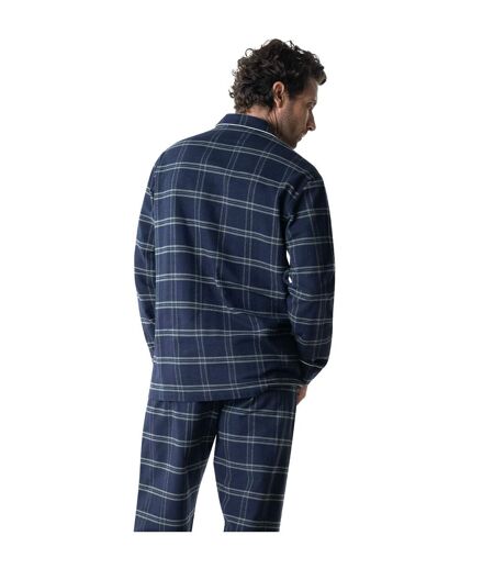 Pyjama long ouvert homme Popeline