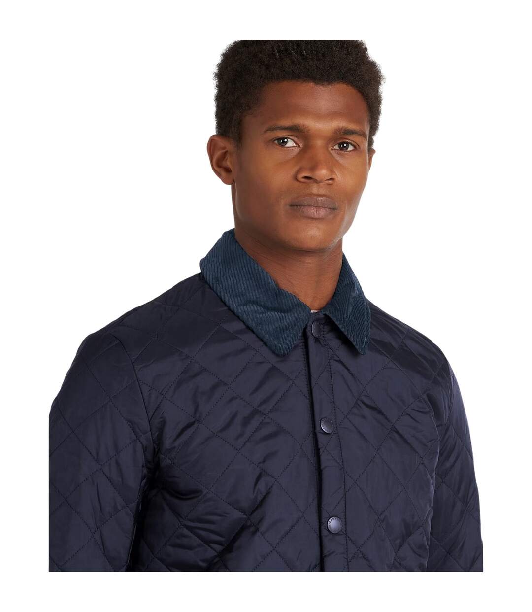 Mens Liddesdale Diamond Quilt Jacket Navy Barbour-4
