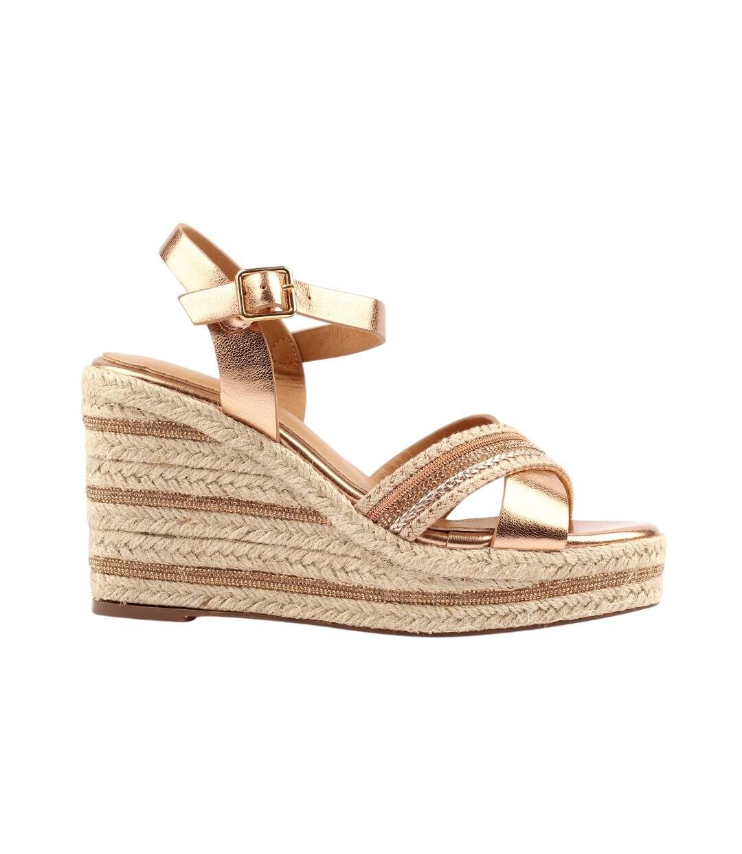 Sandales Ella Femme Rose Doré Lunar-1
