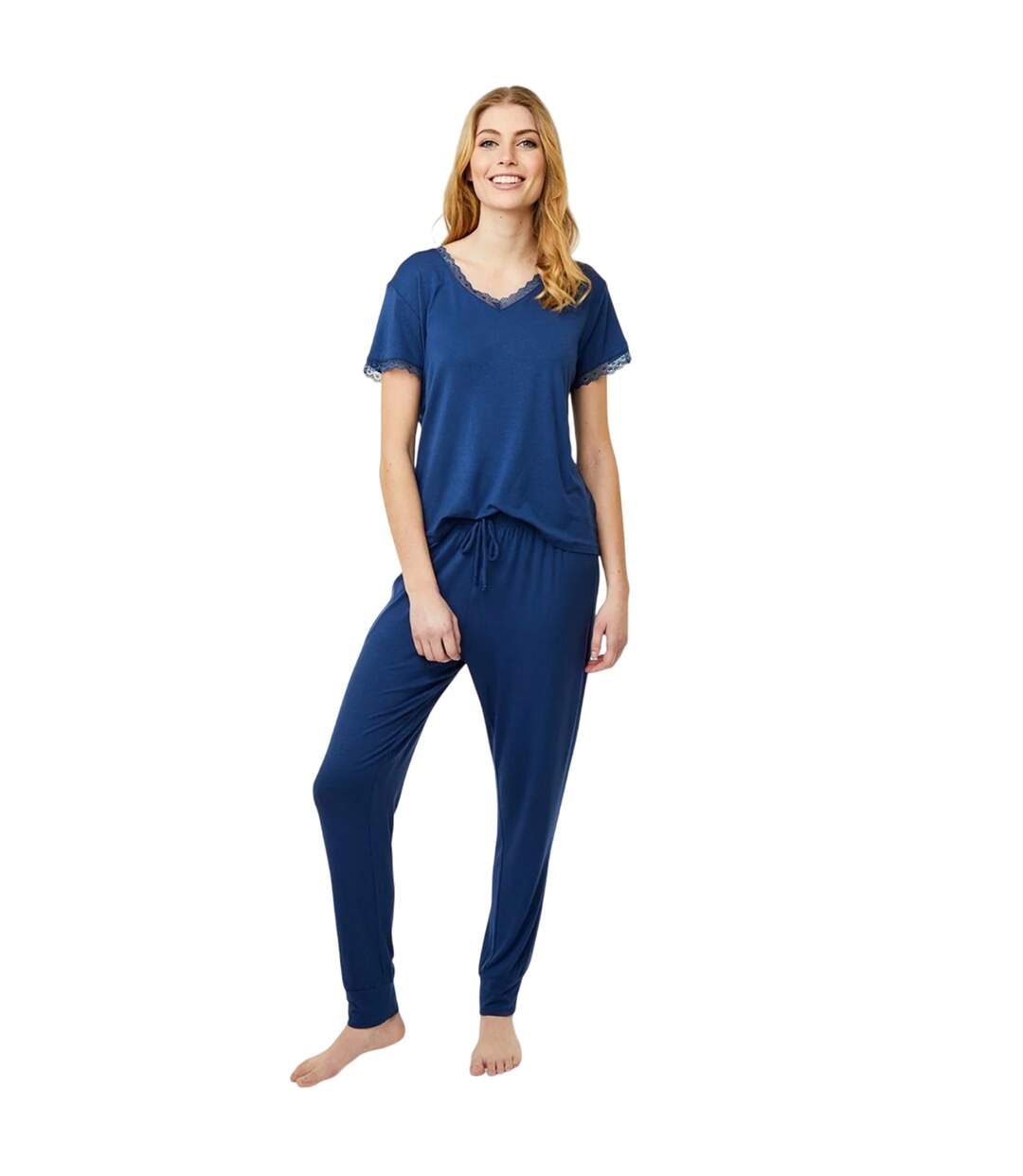 Pantalon De Jogging Motif/style Uni Johanne Femme Bleu Marine Pastel CCDK Copenhagen-1