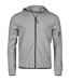 Sweat À Capuche Athletic Homme Gris Chiné Tee Jays-1