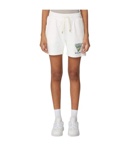 Mens Tennis Club Icon Embroidered Tennis Shorts Off White Casablanca