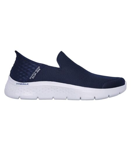 Mens go walk flex no hands trainers navy Skechers